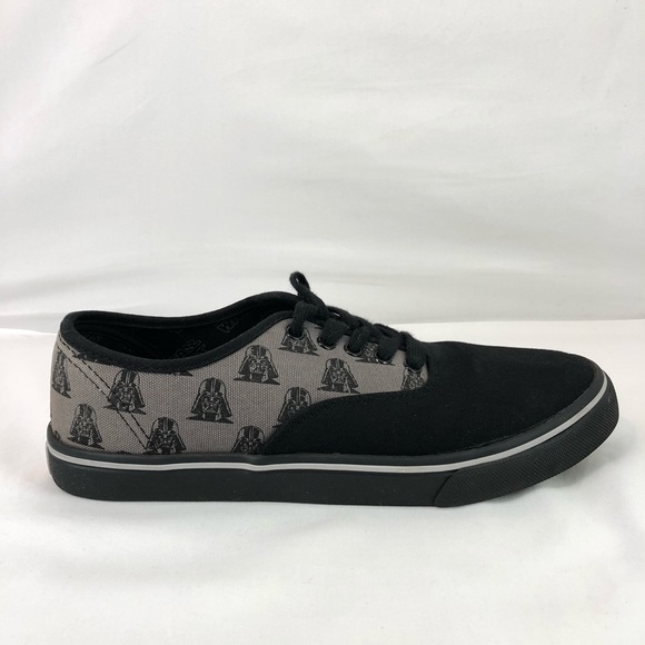 Disney Star Wars Darth Vader Shoe Men Sz 8 Black Skate Board Skater 8101 BKCC - Picture 9 of 13